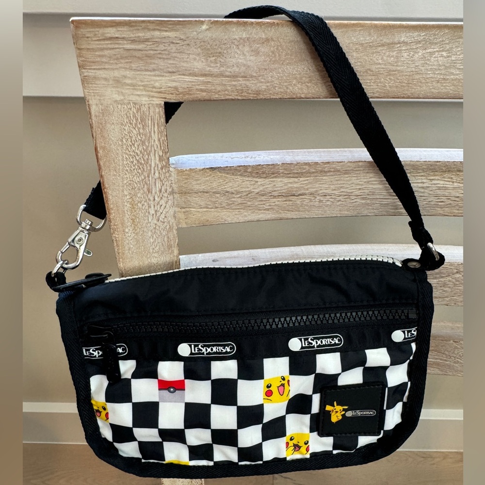 LeSportsac x Pokemon Classic Pouchette - Pikachu Check Pocket Bag